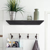 Small Wedge Wood Floating Wall Shelf - Black